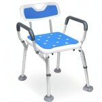 Heavy-Duty Adjustable Shower Chair with Arms