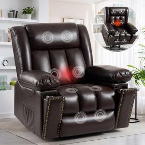 Electric Lift Recliner Chair with Heat & Massage