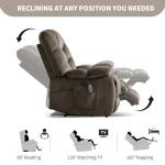 Oversized Power Recliner Chair with Massage & Heat