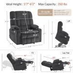 MCombo Large Dual Motor Lift Recliner Sofa