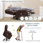 Large Power Lift Recliner Chair with Massage