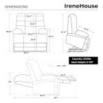 Irene House Big & Tall Power Lift Recliner