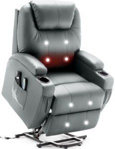 Massage Lift Recliner Chair with Heat and Remote
