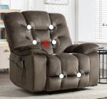 Oversized Power Recliner Chair with Massage & Heat