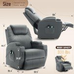 Massage Lift Recliner Chair with Heat and Remote
