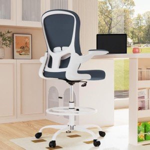 Tall Ergonomic Drafting Chair with Lumbar Support