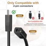 Xpopox Rechargeable Battery Packs for Reclining Furniture - 2500mAh with LCD Display for Electric Recliners, Power Sofas, Lift Chairs and Couch - only Compatible with 2-Pin Connector Motion Furniture