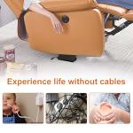 Xpopox Rechargeable Battery Packs for Reclining Furniture - 2500mAh with LCD Display for Electric Recliners, Power Sofas, Lift Chairs and Couch - only Compatible with 2-Pin Connector Motion Furniture