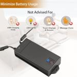 Xpopox Rechargeable Battery Packs for Reclining Furniture - 2500mAh with LCD Display for Electric Recliners, Power Sofas, Lift Chairs and Couch - only Compatible with 2-Pin Connector Motion Furniture