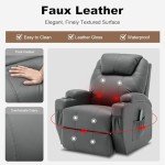 Massage Lift Recliner Chair with Heat and Remote