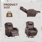 Furniwell Power Lift Recliner Chair with Massage