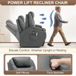 Massage Lift Recliner Chair with Heat and Remote