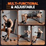 Lusper Adjustable 700LB Folding Weight Bench