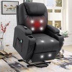 Power Lift Recliner Chair with Massage & Heat