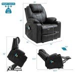 Power Lift Recliner Chair with Massage & Heat