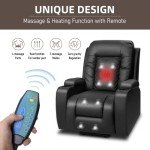JUMMICO Power Lift Recliner with Heat and Massage