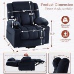 Three-Motor Power Lift Chair for Big & Tall Seniors