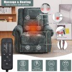 Dual Motor Lay Flat Lift Chair Recliner with Massage