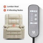 MCombo Large Dual Motor Power Lift Chair with Massage