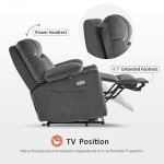MCombo Lay Flat Power Lift Recliner with Massage