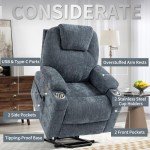 Trustyue Upgraded Power Lift Recliner Chair