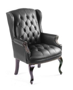 Black Wingback Traditional Lift Chair for Guests