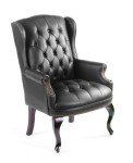 Black Wingback Traditional Lift Chair for Guests