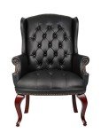 Black Wingback Traditional Lift Chair for Guests