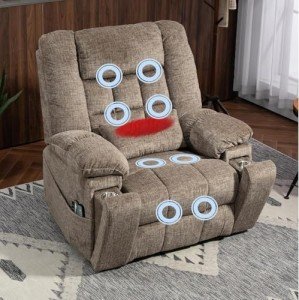JUUXO 4-Motor Power Lift Chair with Massage