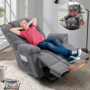 CDCASA Large Power Lift Recliner Chair with Massage