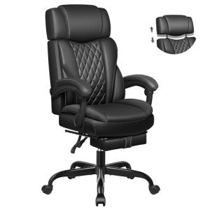 Big and Tall Executive Leather Reclining Office Chair