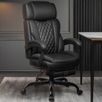 Big and Tall Executive Leather Reclining Office Chair