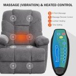 CDCASA Large Power Lift Recliner Chair with Massage