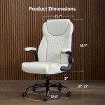 Ergonomic Leather Lift Chair with Lumbar Support