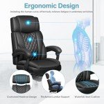 Big and Tall Executive Leather Reclining Office Chair