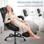 Big and Tall Executive Leather Reclining Office Chair