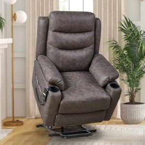 Electric Lift Recliner Chair with Cup Holders
