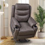 Electric Lift Recliner Chair with Cup Holders
