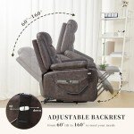 Electric Lift Recliner Chair with Cup Holders