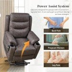 Electric Lift Recliner Chair with Cup Holders