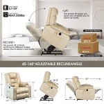 SENYUN Electric Lift Recliner Chair with Massage