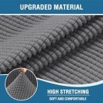 Stretch Recliner Chair Cover with Side Pocket - Grey