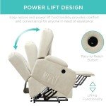 Electric Power Lift Chair with Massage and Heat