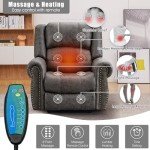 Dual Motor Lay Flat Lift Chair with Massage