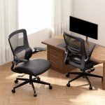 High-Back Ergonomic Mesh Lift Chair with Armrests