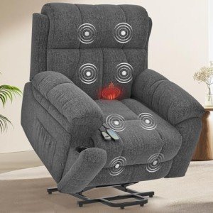 Oversized Lift Chair with Massage and Heat