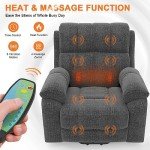 Oversized Lift Chair with Massage and Heat
