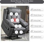 JUUXO Power Lift Recliner with Massage & Heat