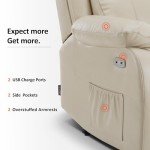 MCombo Petite Power Lift Recliner Chair with Massage