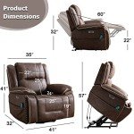 Electric Lift Recliner Chair with Massage & Heat
